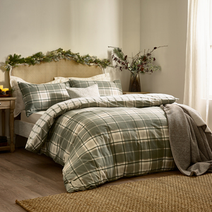 Braemar Check Soft Brushed Cotton Duvet Cover Set Single