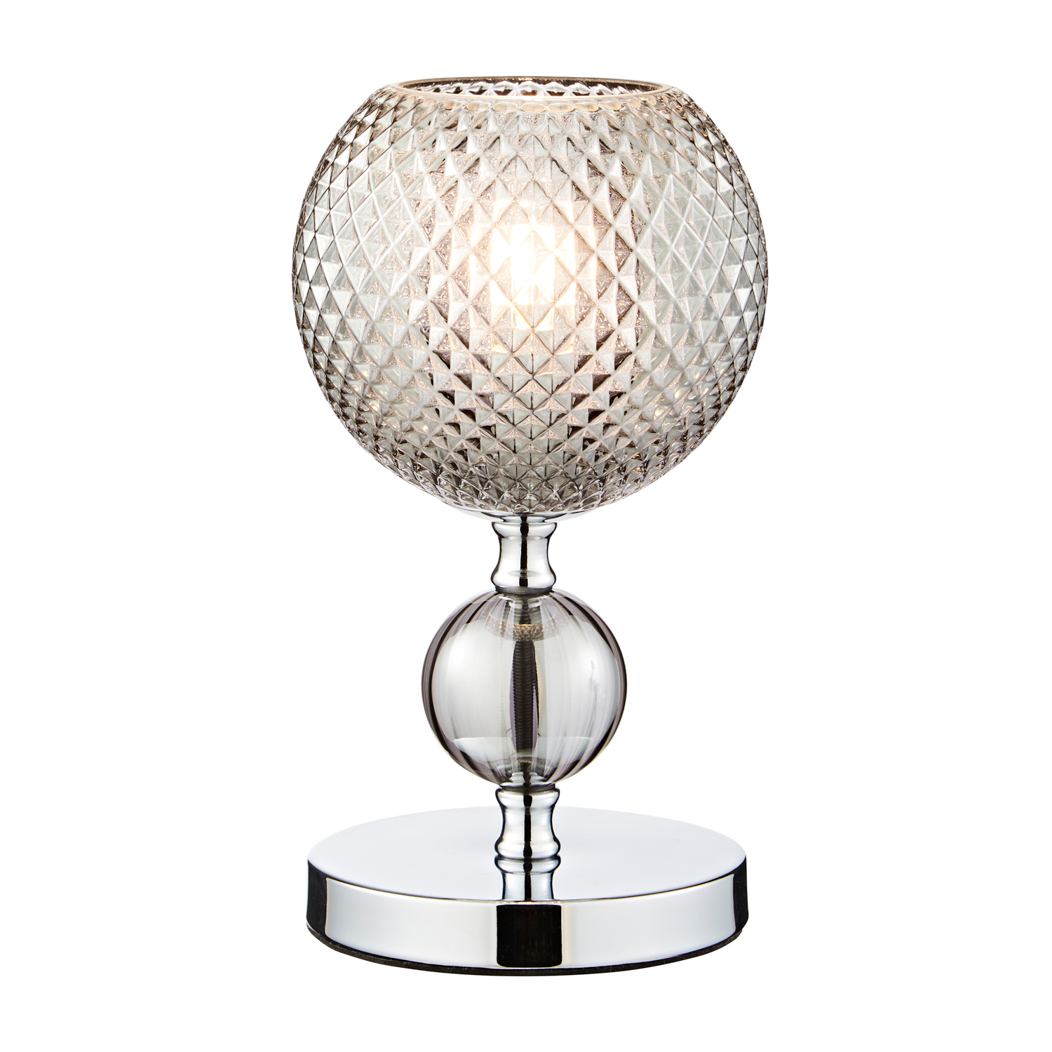 Image of Janie Table Lamp with Smoke Shade&hellip;