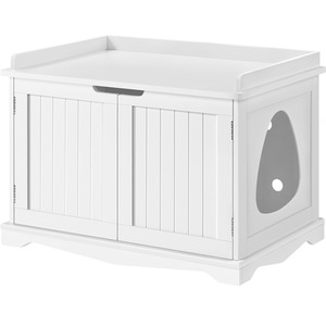 White / 75.5cm Yaheetech Indoor Pet House Litter Box  shot 10005990