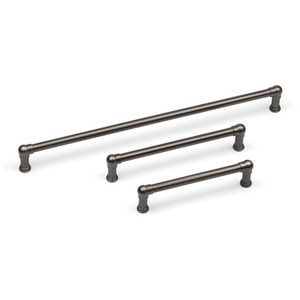 Brushed Grey Industrial Cupboard Pipe Handle in 3 Sizes