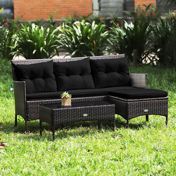 3 PCS Patio Conversation Set