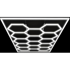 255W Car Showroom Lights 14 Hexagon design with frame RGBIC with Remote