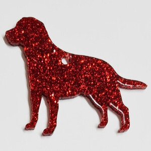 Glitter Labrador Retriever Christmas Decoration