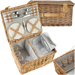 tectake® Picnic Basket Fohr