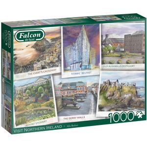 Falcon De Luxe  Visit Northern Ireland 1000 Piece Jigsaw Puzzle