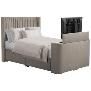 Upholstered Soft Velvet Line Tv Bespoke Bed Frame