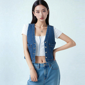 Women's Lightweight Denim Vest