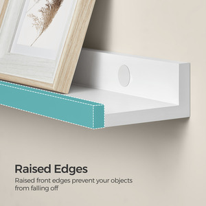 Floating Shelves, Set of 3 Wall Ledge for Pictures and Books