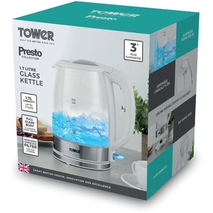 Presto 1.7 Litre Glass Kettle White