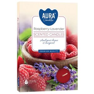 Set of 6 Scentedights Raspberry  Lavender