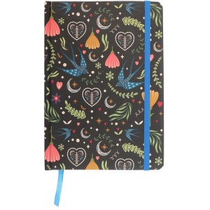 Midnight Bloom Print A5 Notebook