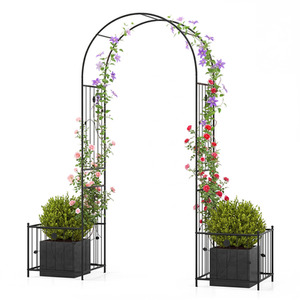 Garden Archway with Planter Box