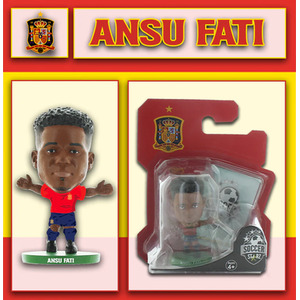 SoccerStarz Spain Ansu Fati - Home Kit 5cm Figure