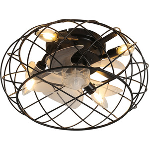 Cage Ceiling Fan Light