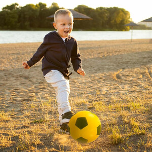19.5cm Football Sponge Soccer Ball Pack of 2