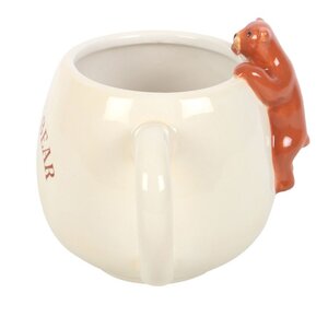 Sleepy Bear Rounded Ceramic Mug Cute 3D Bear, Perfect for Mornings