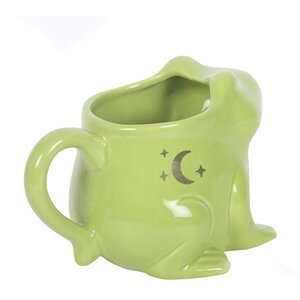 Luna Frog Shaped Ceramic Mug Quirky Animal Lovers Coffee Cup