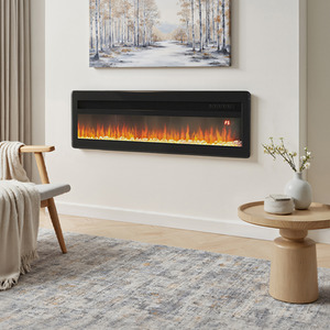 Premium Smart Electric Fireplace with Remote Control