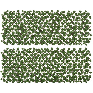 Outsunny Set of 2 Expandable Artificial Trellis Hedges