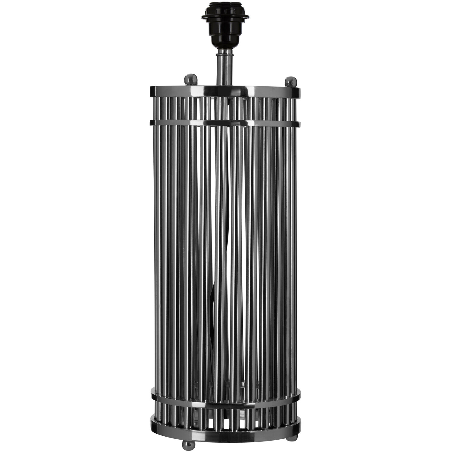 Image of Calvin Silver Finish Cylindrical Table Lamp&hellip;
