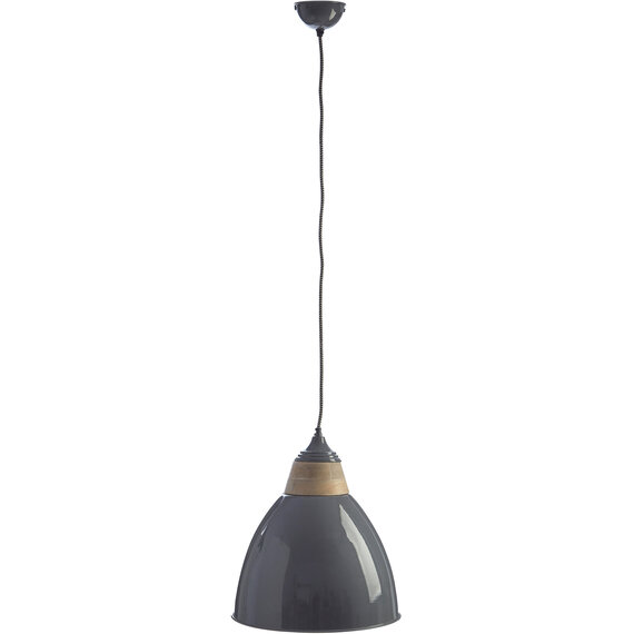 Oslo Large Grey Bell Shaped Pendant Light