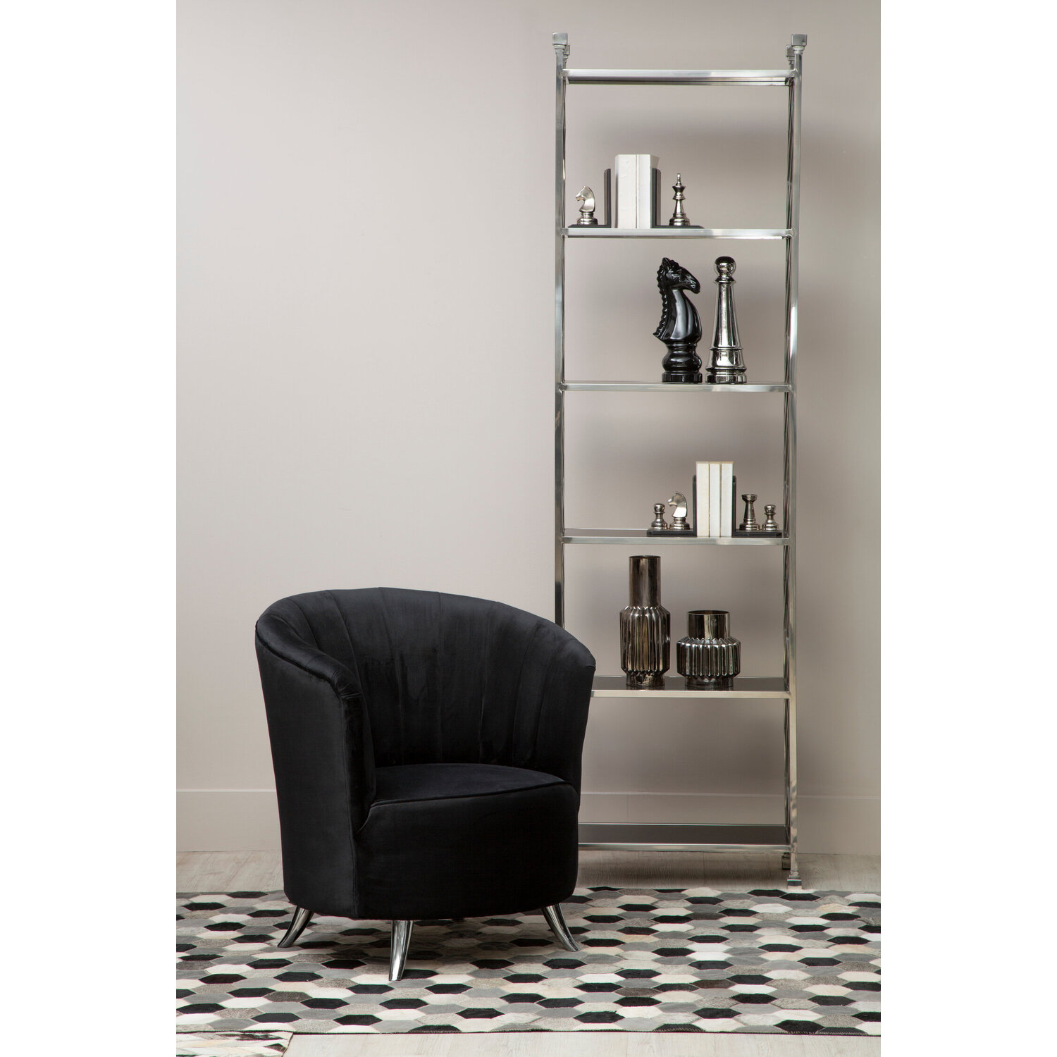 Maci Black Tub Chair - Black