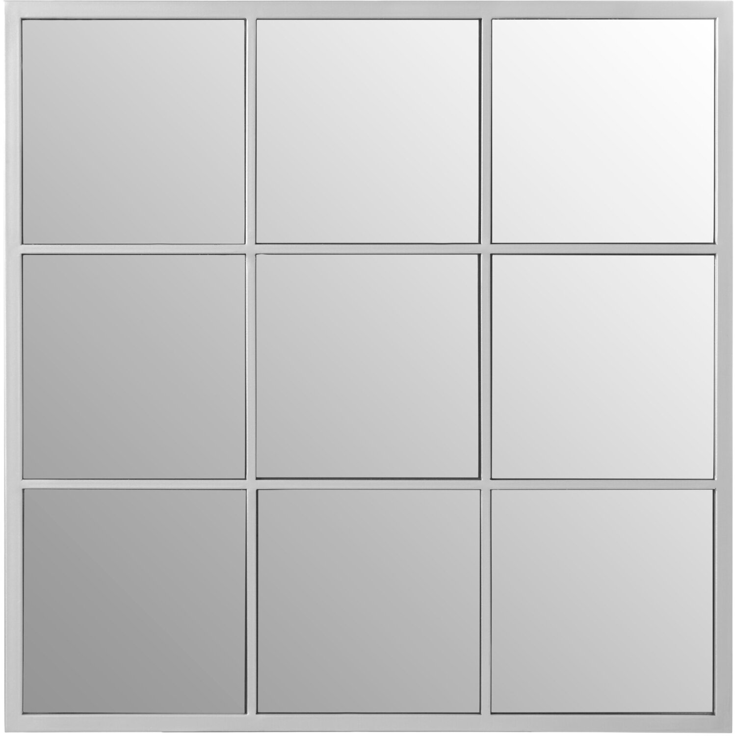 Faiza Gold Medium Textured Wall Mirror - Silver