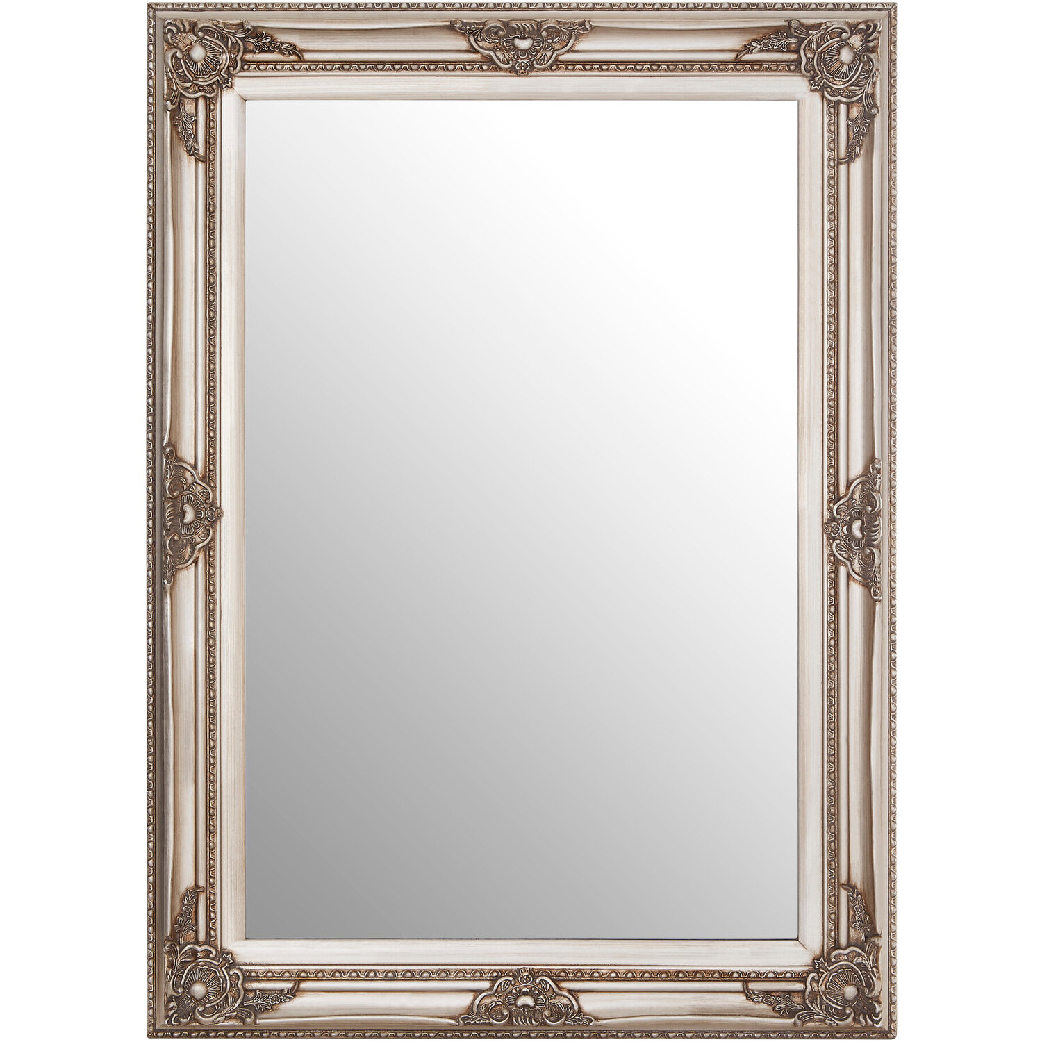 Athena Large Round Wall Mirror With Gold Frame - Grey