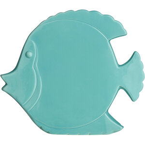 Turquoise Fish Ceramic Wall Art