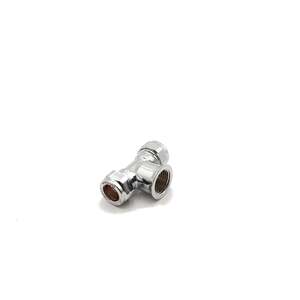 PrimaPlus Chrome Female Iron Centre Tee 15mm x 15mm x 1/2