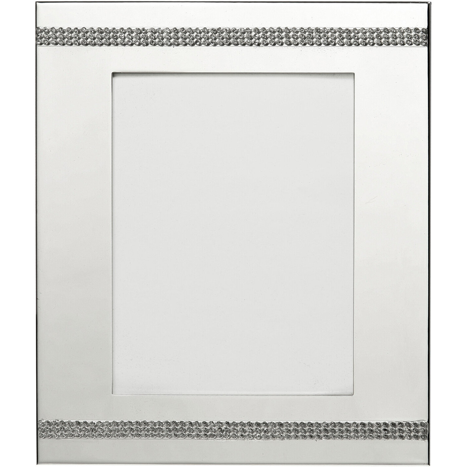 Opulence Silver Plate Steel 4 x 6 Photo Frame - Silver