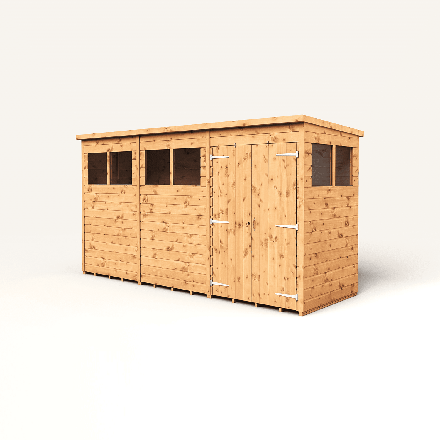 B&Q - Empire Modular Pent 12X4 Double Door & Windows - Image 5