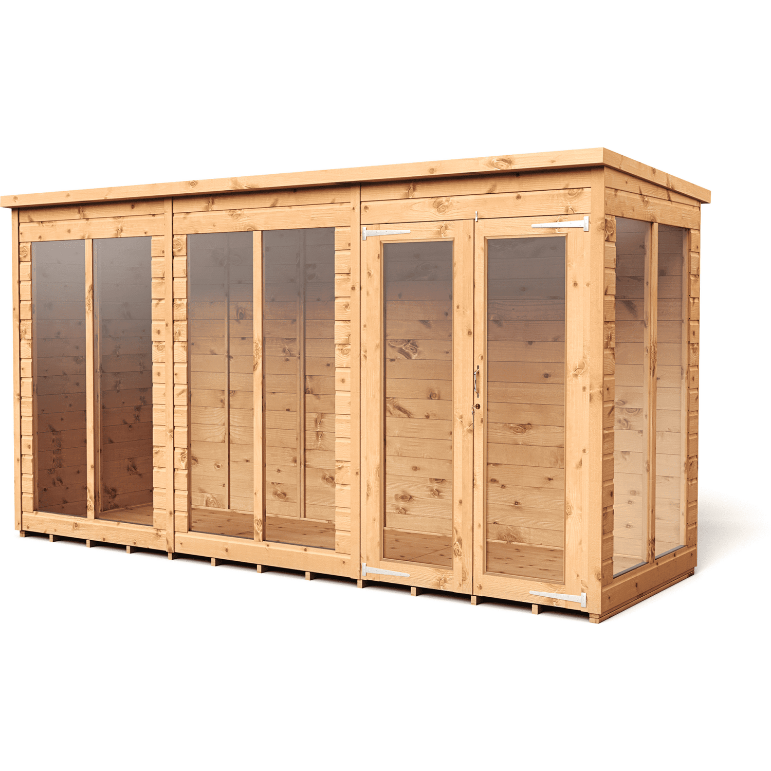 B&Q - Empire Pent Summerhouse 12X4 Double Door - Image 5