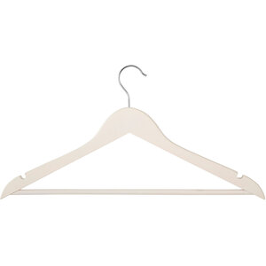 Set Of Twenty Matte White Clothes Hangers
