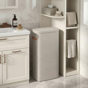 SONGMICS Cappuccino Beige Laundry Basket
