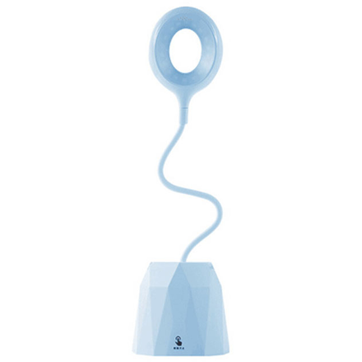 Adjustable Desktop LED Lamp with Phone Stand - Blue