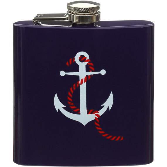 Auden Hip Flask with Anchor Design