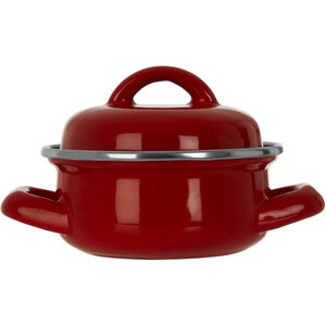 Porter Red Enamel 10cm Mini Casserole Dish