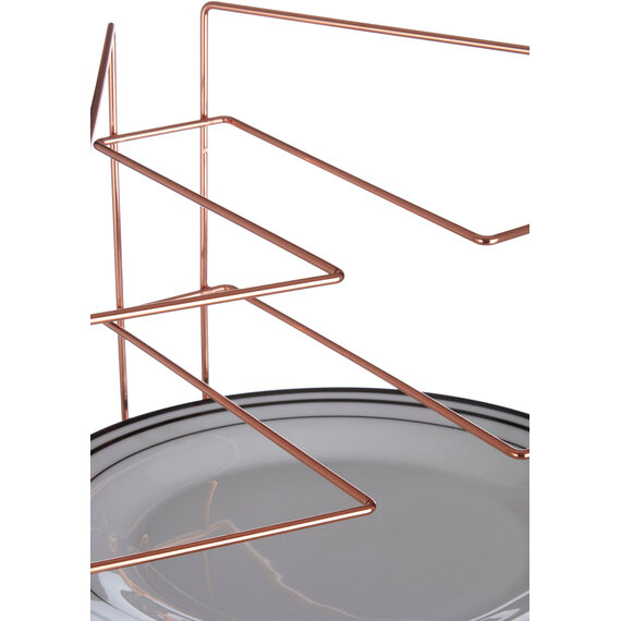 Rowan Copper Plated Corner Plate Rack