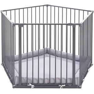 Safetots Premium Multi Panel Play Pen with Mat,¿Pentagon, 5 x 72cm, Grey, 70cm High