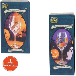 Paint Your Own Halloween Wine Glass Kit