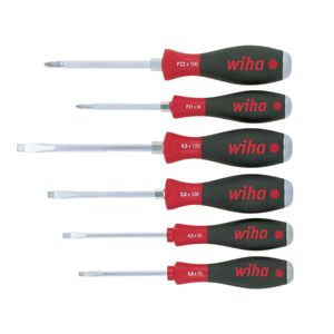 Wiha Softfinish Sl/pz Hex Blade Screwdriver Set, 6 Piece