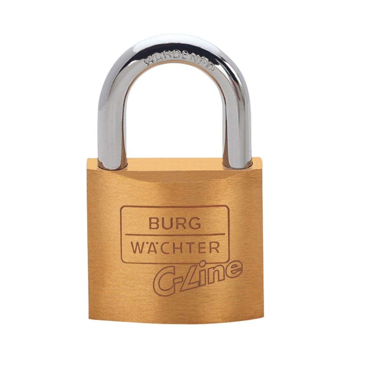 Burg Wachter C-Line Brass Padlock 40Mm - One Colour