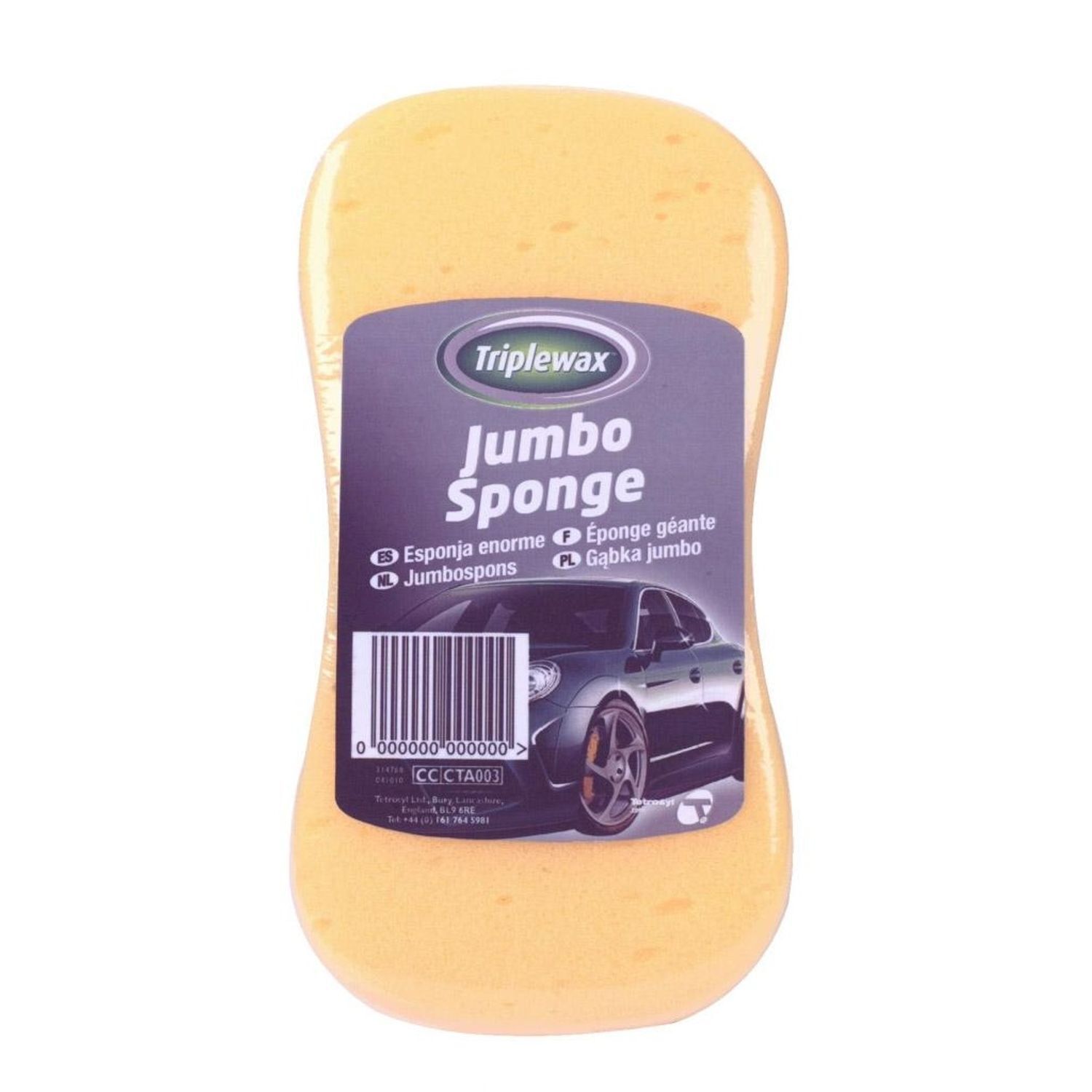 Triplewax Jumbo Sponge - Yellow
