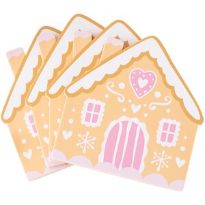 Set of 4 Gingerbread House Coaster Set