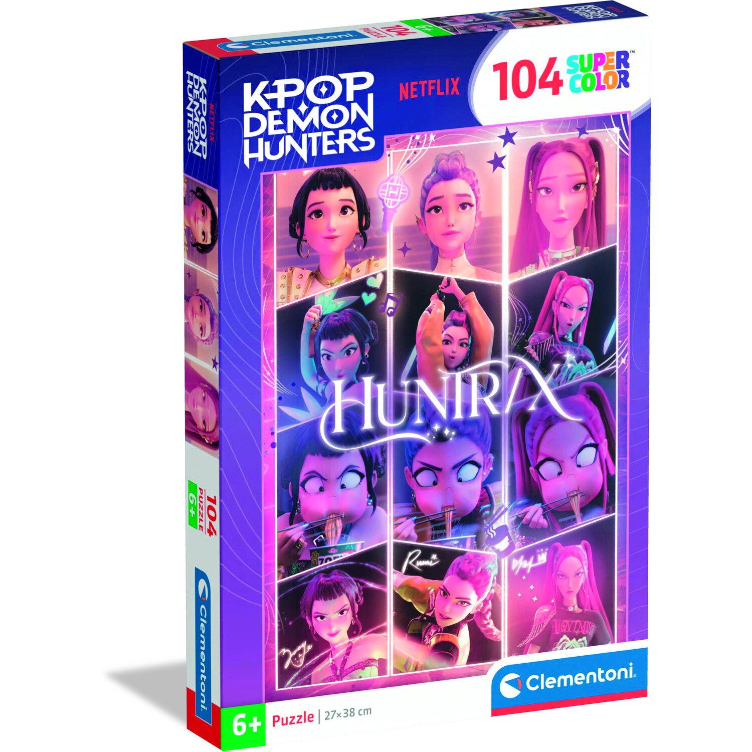 Clementoni K Pop Demon Hunters 104 Piece Mira Zoey Rumi Puzzle