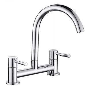 Dual Lever Chrome Kitchen Mixer Tap