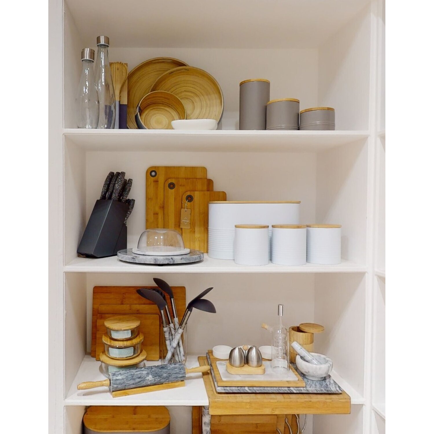 Maison By Premier Kyoto Large Silver Tray With Side Handles - Silver