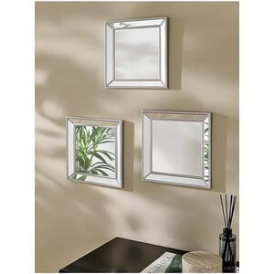 Set Of 3 Square Beaded Mirror