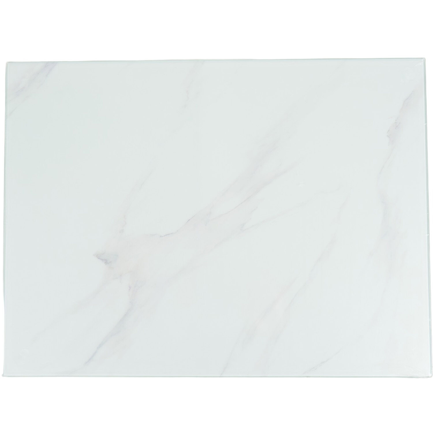 Image of Marble Effect Worktop Saver - White